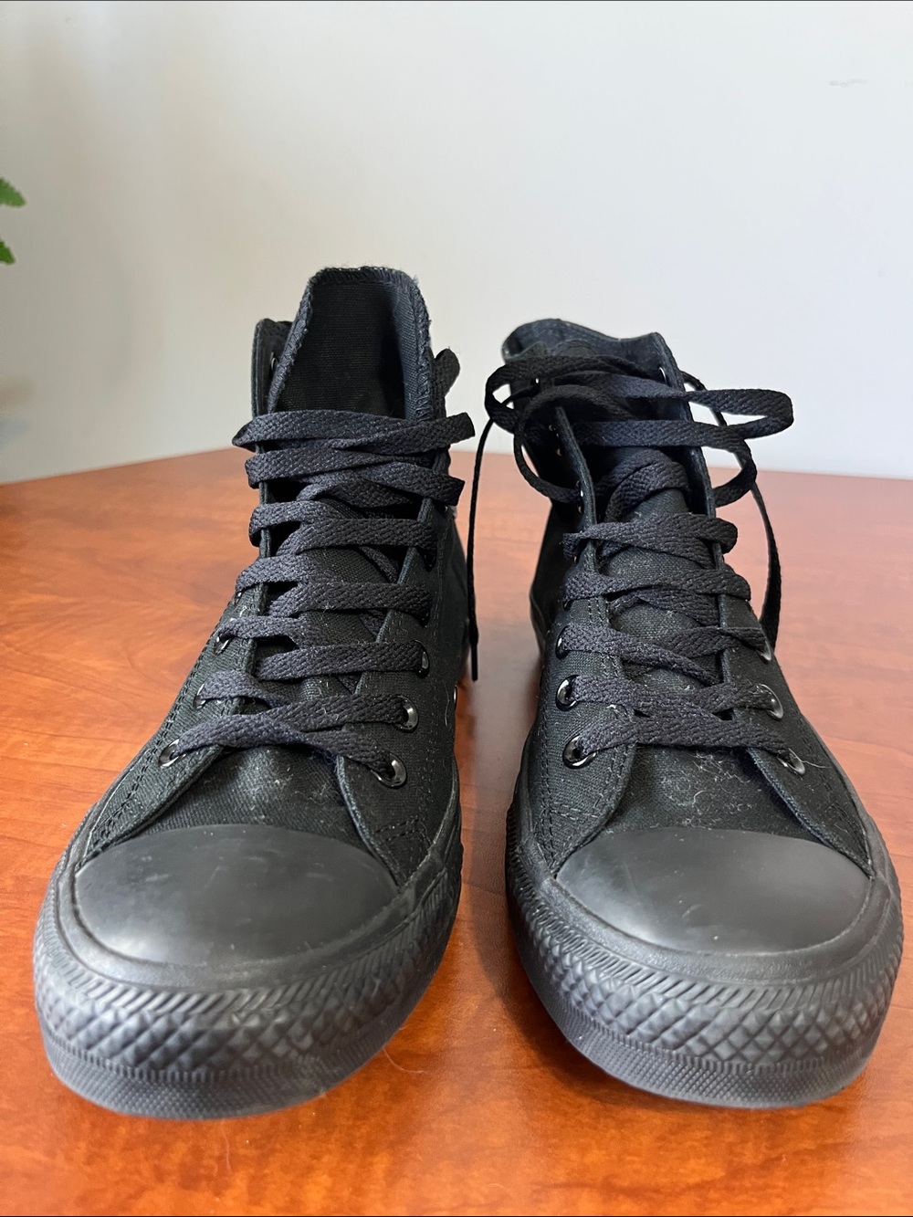 Converse All Star High Top Monochrome Sneakers Black - Picture 7 of 12